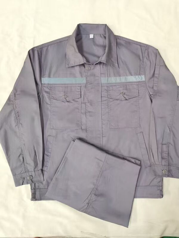 春秋工作服电焊服长袖套装耐磨防烫劳保工装厂服工地|undefined