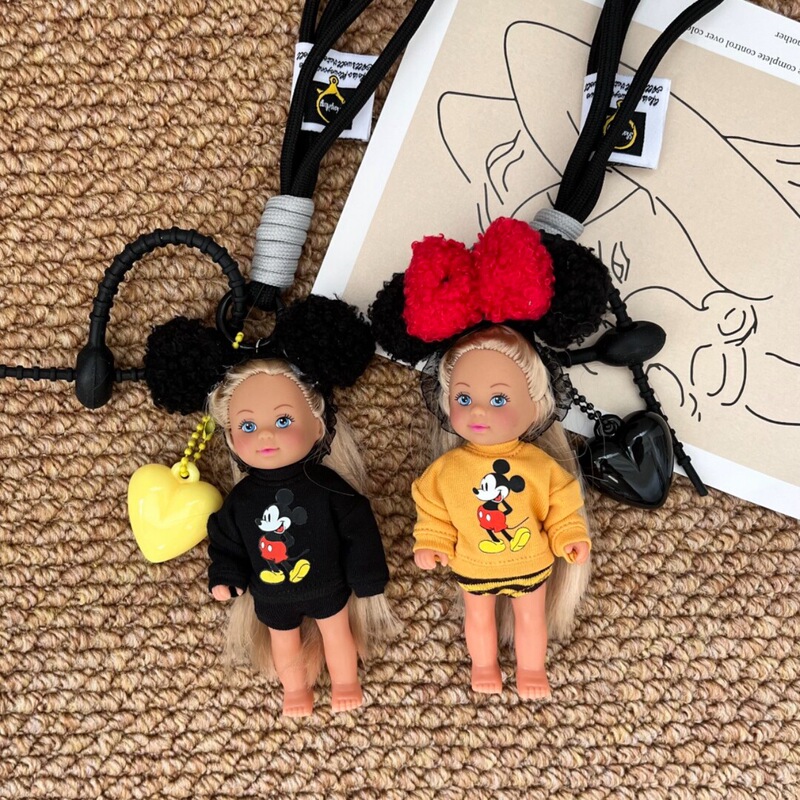 Showa Doll Bag Pendant Antique Cute Dopamine Girl Handmade Bag Pendant Keychain Niche Okayy