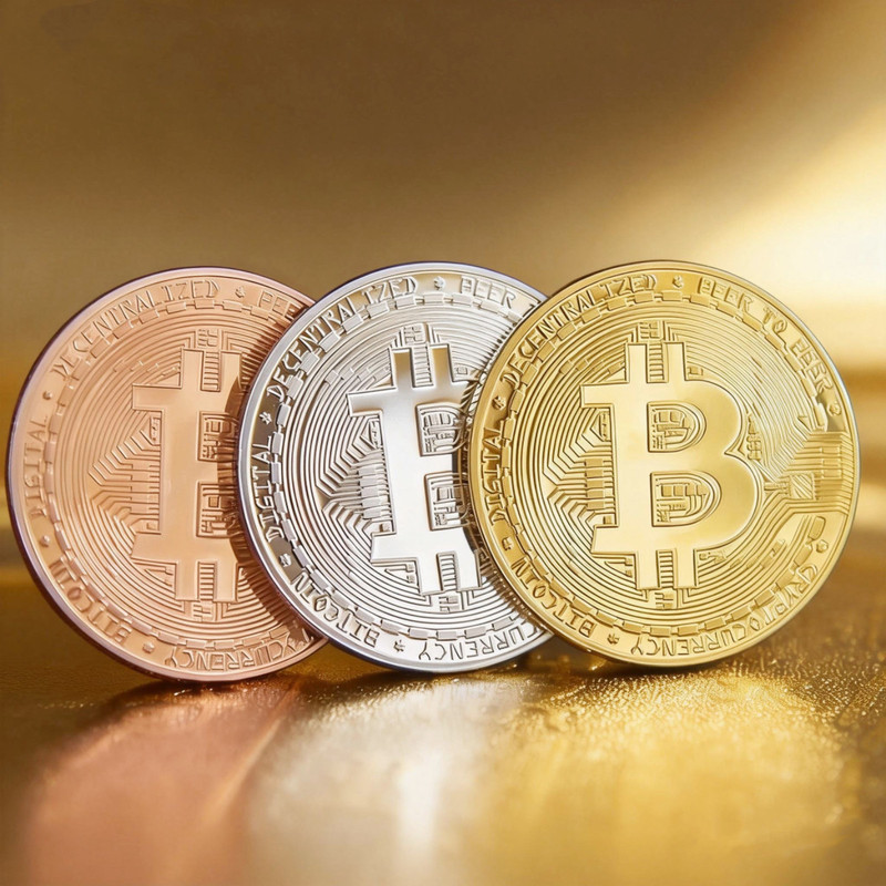 Virtual Currency Btc Bitcoin World Currency Commemorative Coin Imitation Gold Coin Collection Creative Gift for Friends