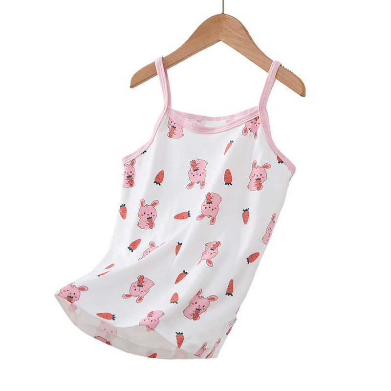 Sin hueso ropa para niños Nueva camisola de las niñas de dibujos animados bebé fresco impreso verano camisola elástico entrega de una sola pieza