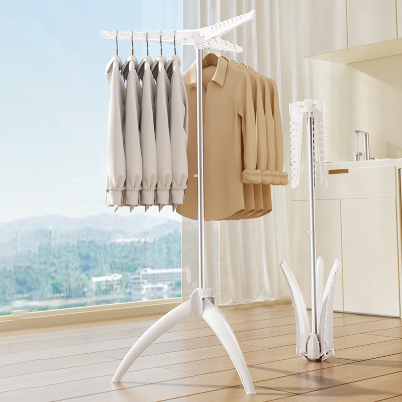 Clothes Drying Rack, Floor-Standing, Balcony, Foldable, Bedroom, Household, Hanging Clothes, Vertical Clothes Rack, Drying Rack, Clothes Drying Magic Tool, Clothes Drying Stand