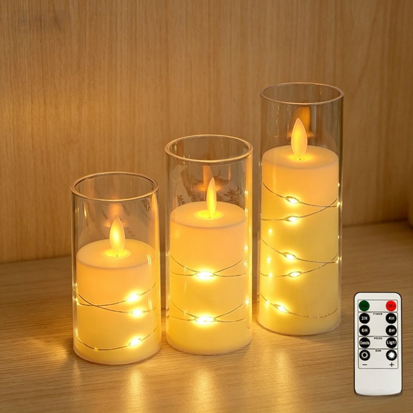 Cross-border LED electronic candle light remote control simulation…