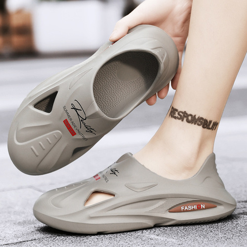 Sandals that feel like shit, men's trendy thick-soled non-slip beach shoes wholesale casual outer wear sports men's slippers