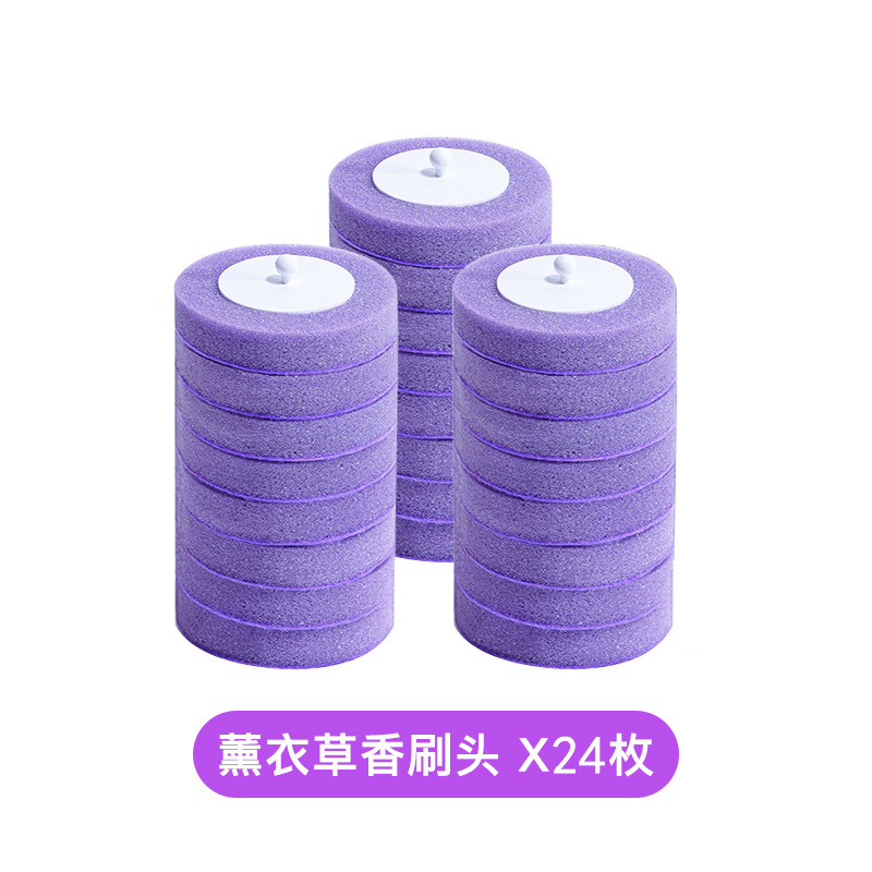 Cepillo de inodoro desechable hogar sin ángulo muerto cepillo de inodoro reemplazo traje de cabeza colgante de pared artefacto de limpieza de inodoro