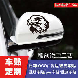 工厂定制 摩车电瓶电动汽车反光迷你后视镜车贴纸可爱