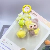 Color-blocking three-year-old doll-brown