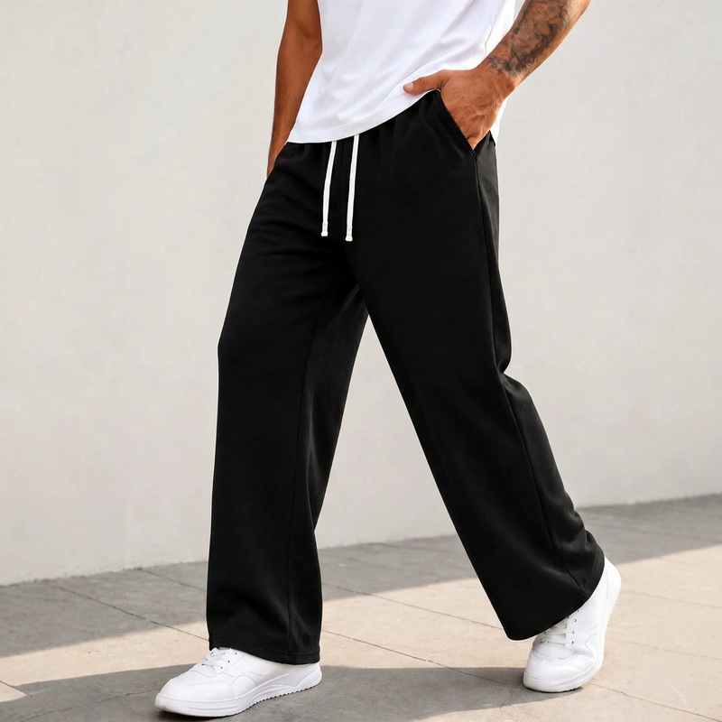 Cross-Border 2026 Men's Stylish Straight-Leg Casual Pants, Durable Quick-Dry Commuter Sports Outdoor Jogging Long Pants in Stock
