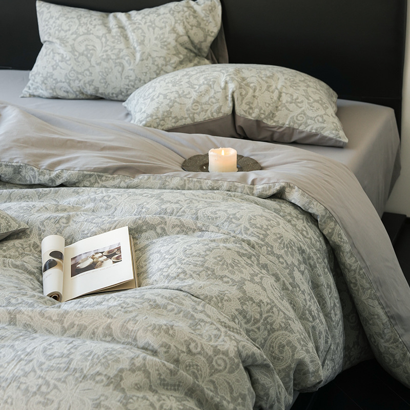 Tres capas de hilo para soñar - azul claro y gris