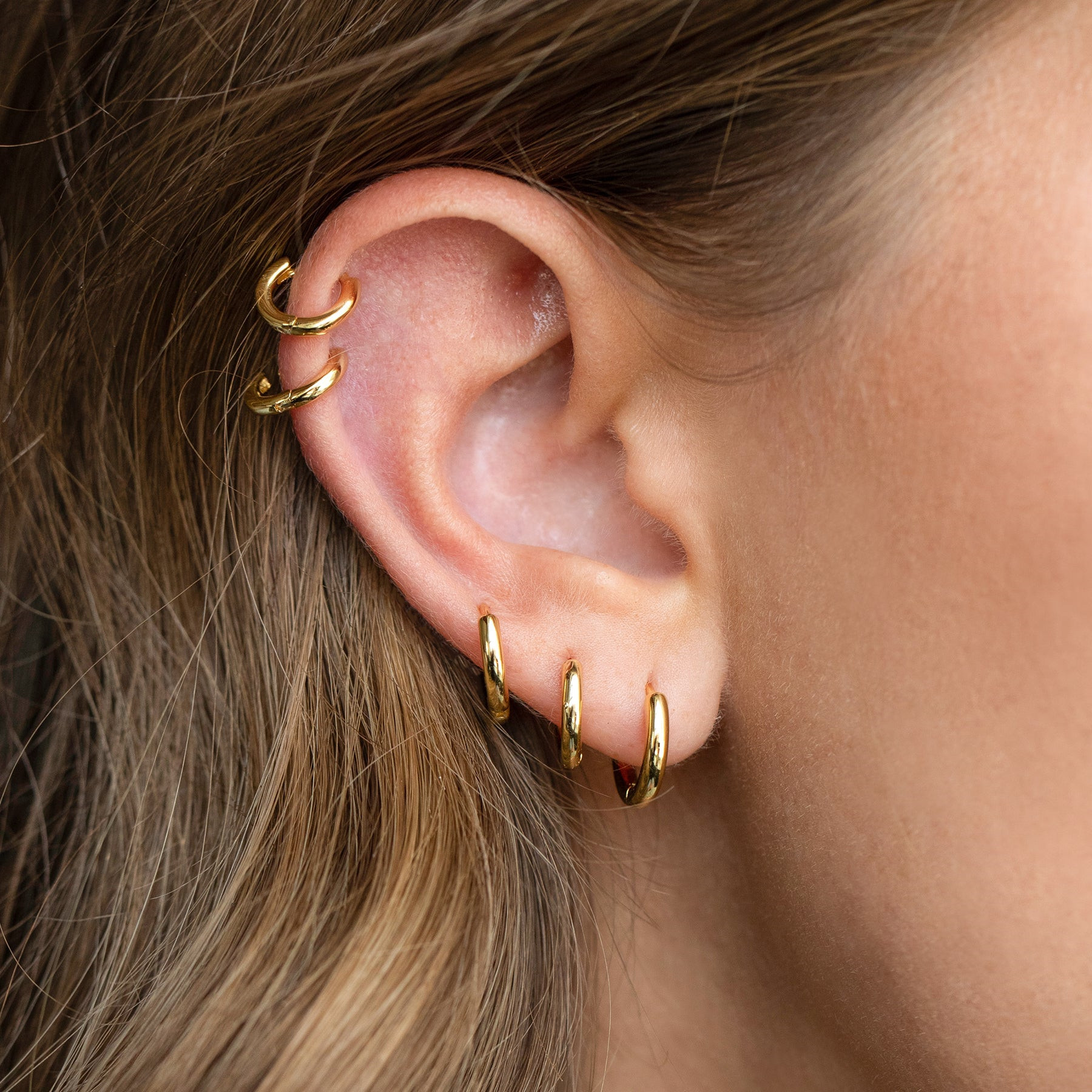 Simple Style Geometric Brass Plating Earrings