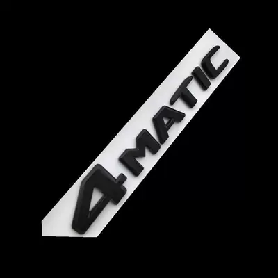 car emblem modification, matte black: Car logo - standard-4matic