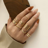 Retro ring, set with pigtail, European style, suitable for import, simple and elegant design