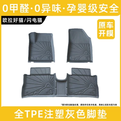Modelə uyğun ayaqaltı, Cat Lightning Cat Floor Mats, High-Edge - euler-good-cat-remark-year-gray-full-tpe-floor-mats