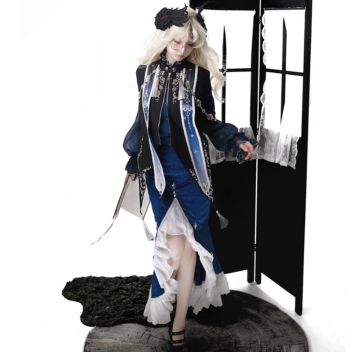 2026 Xiong Doujiang Original Astrologer Lolita Women's Lolita Shawl Top and Skirt Daily Outfit 7253