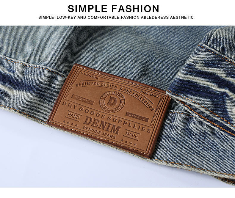 Men's Denim Jacket American Retro Embroidered Motorcycle Style_voghion.com