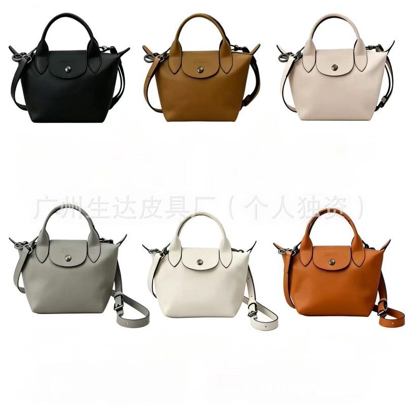 【High Quality】Longchamp Calfskin Dumpling Bag Handbag Crossbody Shoulder Bag Mini Leather Bag French Purchasing Agent