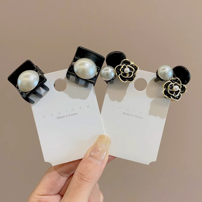 Camelia de alto grado pequeño clip de temperamento femenino princesa clip de pelo tocado frente flequillo clip de pelo roto horquilla trenzada