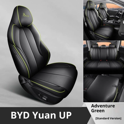 Modelə uyğun (Original) oturacaq örtükləri, Cushion Left-Hand Drive Overseas Right-Hand Drive - black-green-strip-five-seater-standard-version