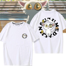 铃芽之旅动漫周边短袖t恤日版户缔大臣猫咪板凳同款夏季棉衣服