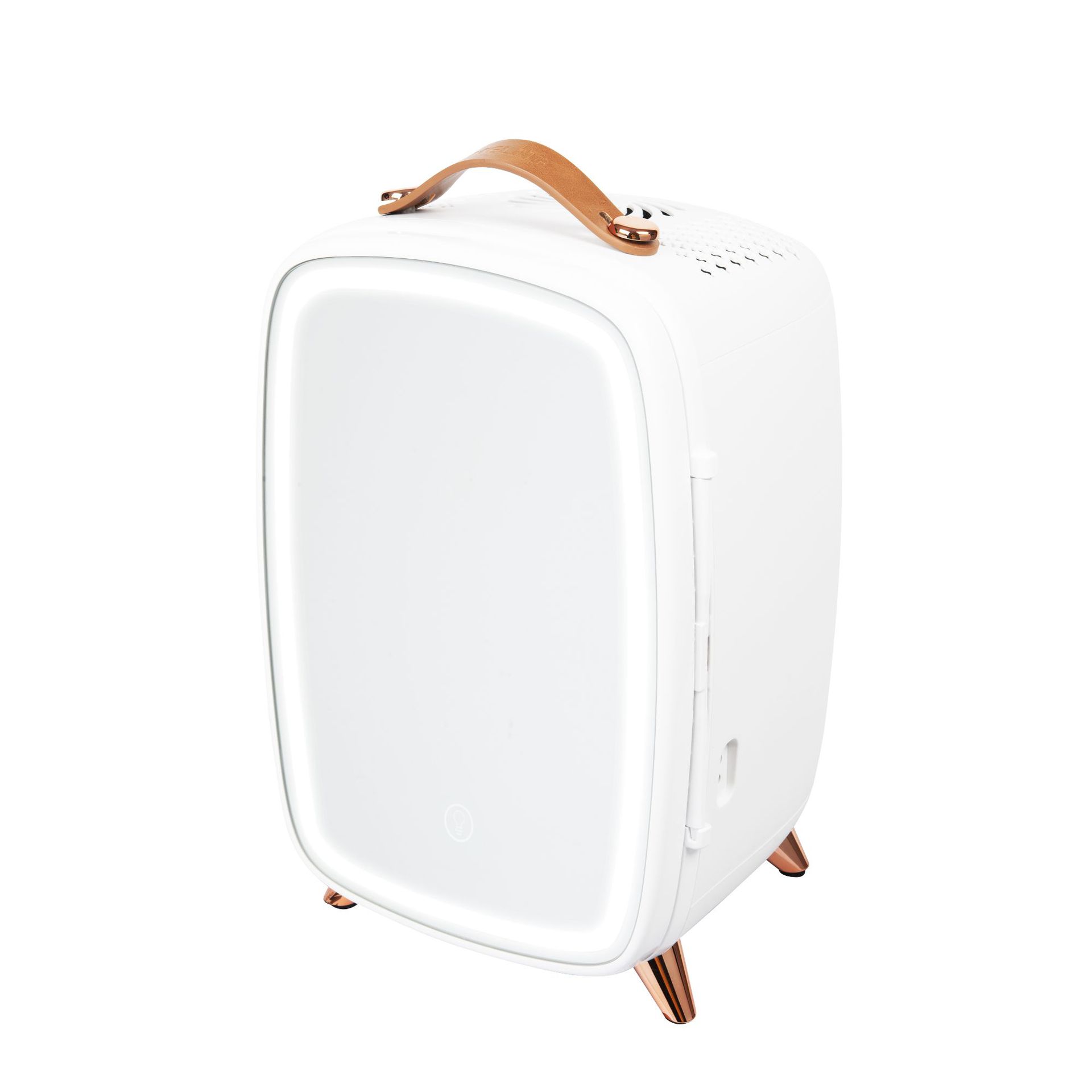 Procesamiento personalizado 6L espejo LED cosméticos refrigerador hogar dormitorio mini refrigerador pequeño refrigerador de belleza portátil
