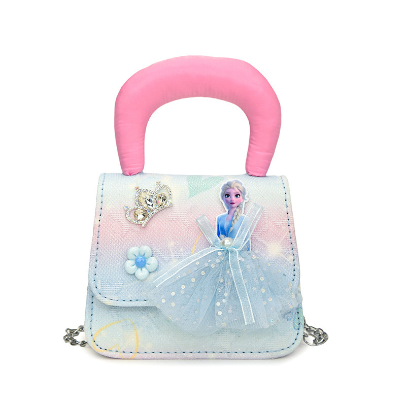 Bolso de niñas regalo de Año Nuevo bolso de hombro para niños 2025, nuevo estilo princesa bolso de mano extranjero gradiente versátil bolso de mochila