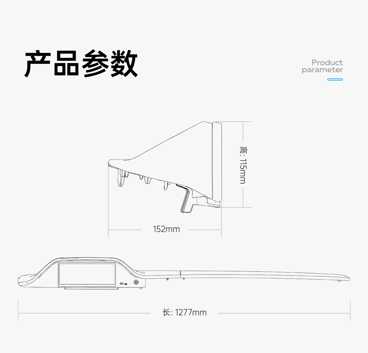 Suitable for Tesla Model 3, Model Y, and Model Yl Integrated Ambient Lighting with Carplay, Android, and Front Camera Instrument Panel
