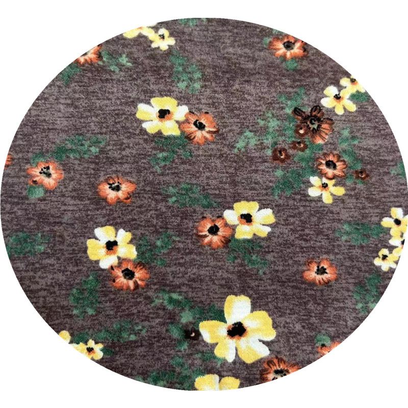 En stock de terciopelo de tela impresa suave piel-friendly de cuatro lados estiramiento largo Johns ropa para el hogar bebé ropa interior térmica tela