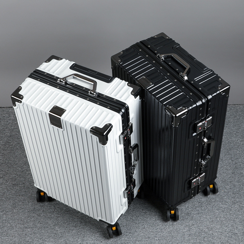 Luggage 26 inch trolley box luggage aluminum alloy frame trolley box universal wheel password box large capacity travel Luggage 26 inch trolley box luggage aluminum alloy frame trolley box universal wheel password box large capacity travel