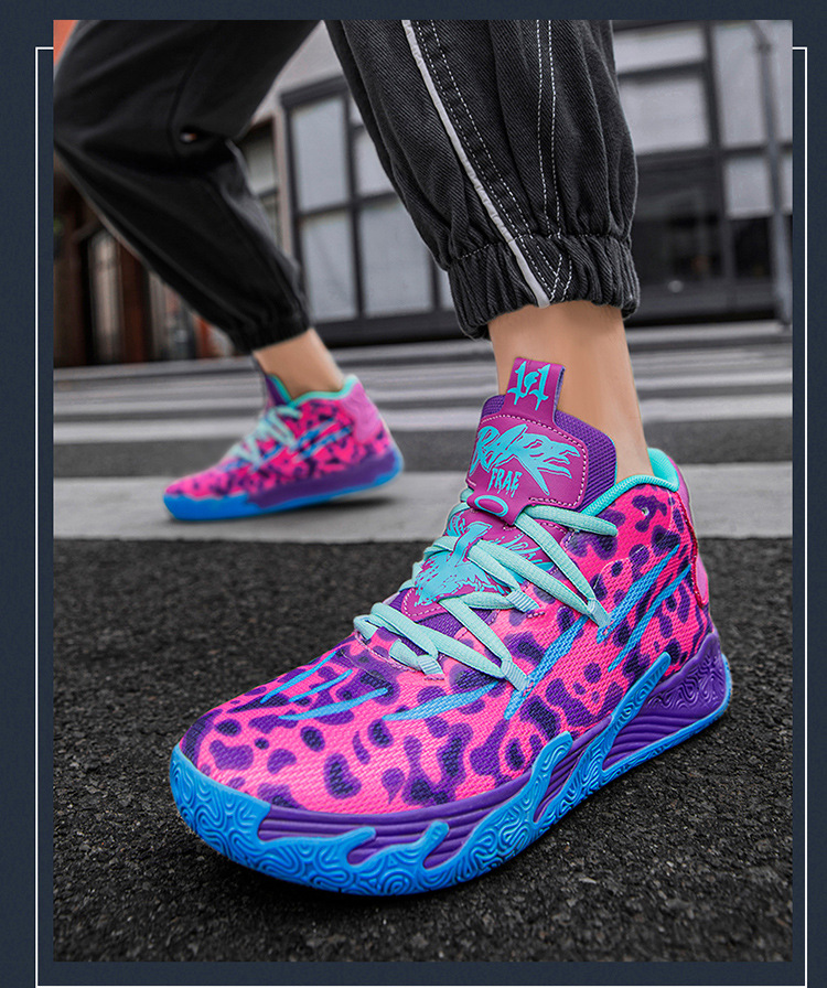 Three-ball Three-generation Bauer Basketball Shoes for Men and Women Anti-slip and Wear-resistant High-top Concrete Combat Cushioning Sports Shoes_voghion.com