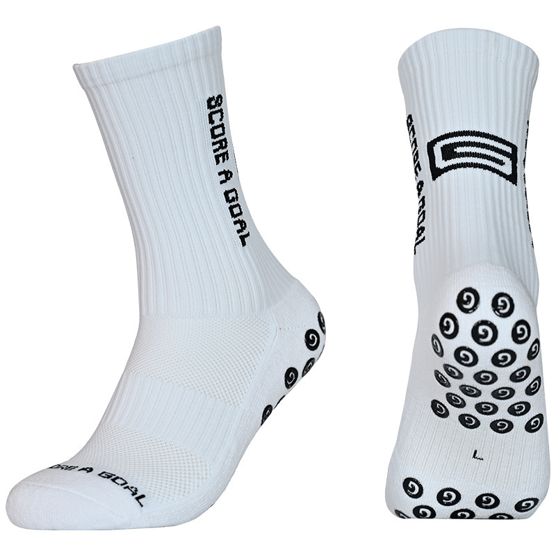 G166 Non-Slip Football Socks, Badminton Socks, Breathable Outdoor Basketball Thickened Running Football Sports Grip Socks