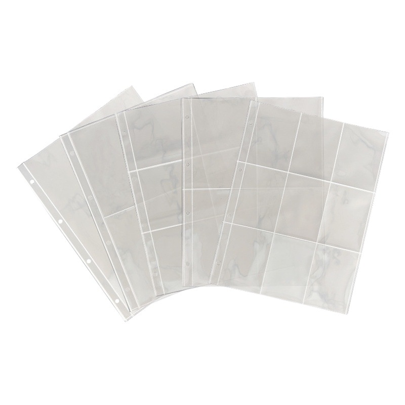 A4 Jiugongge PP Libro de tarjetas de alta transparencia Página interior Tarjeta de juego Libro de colección de tarjetas Xiaoma Baoli Libro de tarjetas de almacenamiento periférico estrella