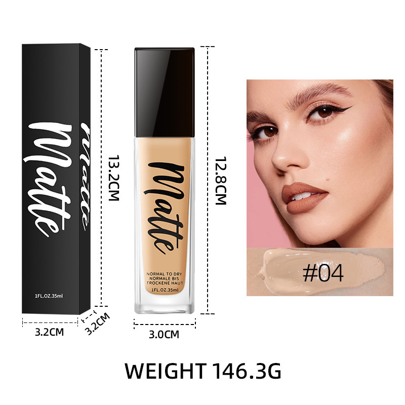 Base de Maquillaje Líquida Hidratante y de Larga Duración para Rostro