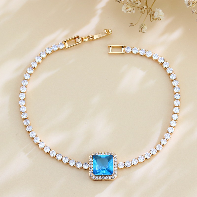 Luxurious Geometric Copper Plating Zircon Bracelets