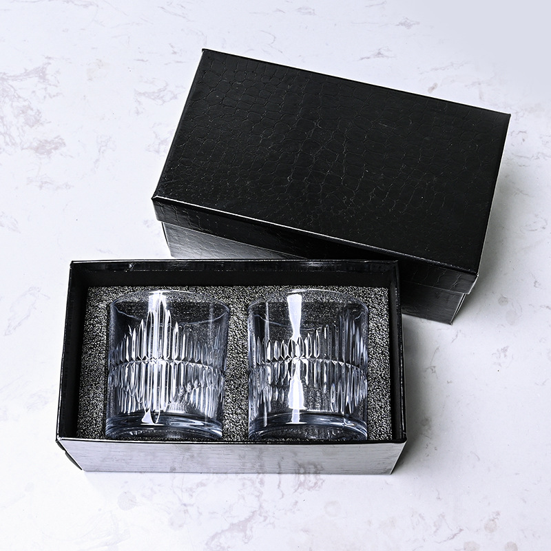 Juego de whisky transfronterizo, vasos de vino, vasos de vino de vidrio de alta gama para el hogar, vasos de cerveza, cajas de regalo de alta gama