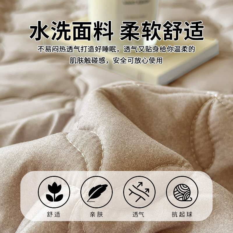 Nuevo tipo de cama cubierta de protección de colchón cuatro estaciones de algodón intercalado engrosado universal todo incluido no desplazamiento cubierta de sopa