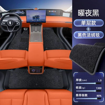 Modelə uyğun ayaqaltı: 25 Car Interior Modification Accessories - no-specifications-double-layered-foot-pads-obsidian-black-black-velvet-blanket-wool-texture