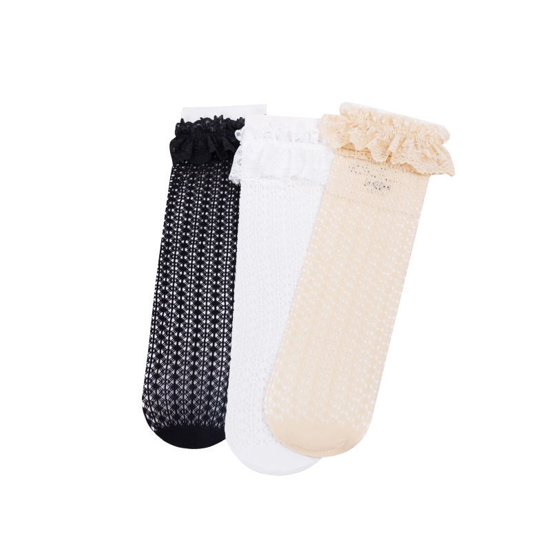 Summer thin lace breathable children's knee socks