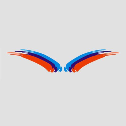Alemania Italia Rusia Francia bandera Pegatinas de casco de la motocicleta calcomanías de carreras de tres colores pegatinas reflectantes