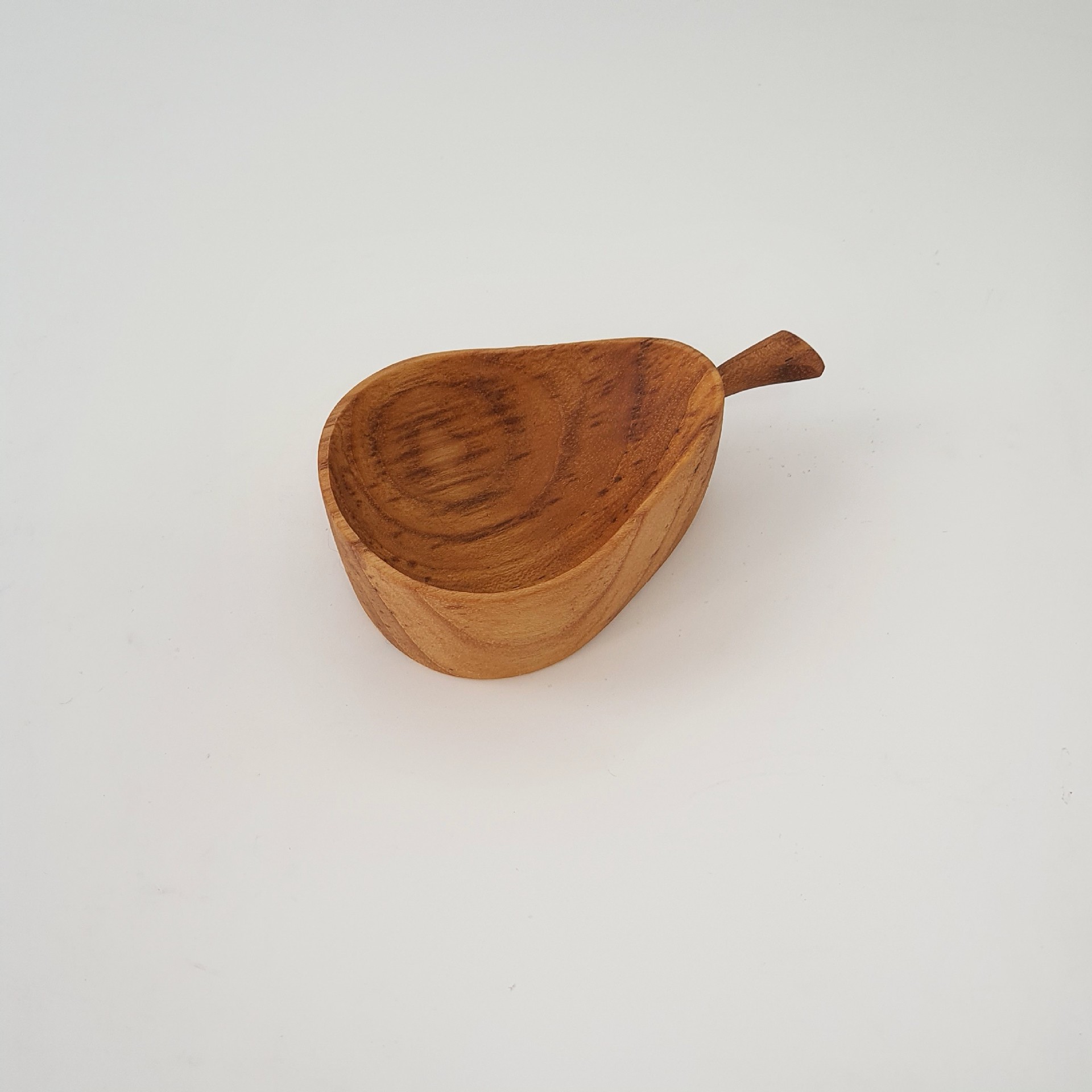 중간 티크 배 접시 8.8x6.5cm