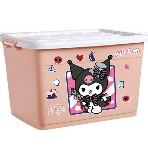 Kuromi Cute Cartoon Electric Car Sticker Battery Motorcycle Body Scratch Sticker Laptop Luggage Decoration