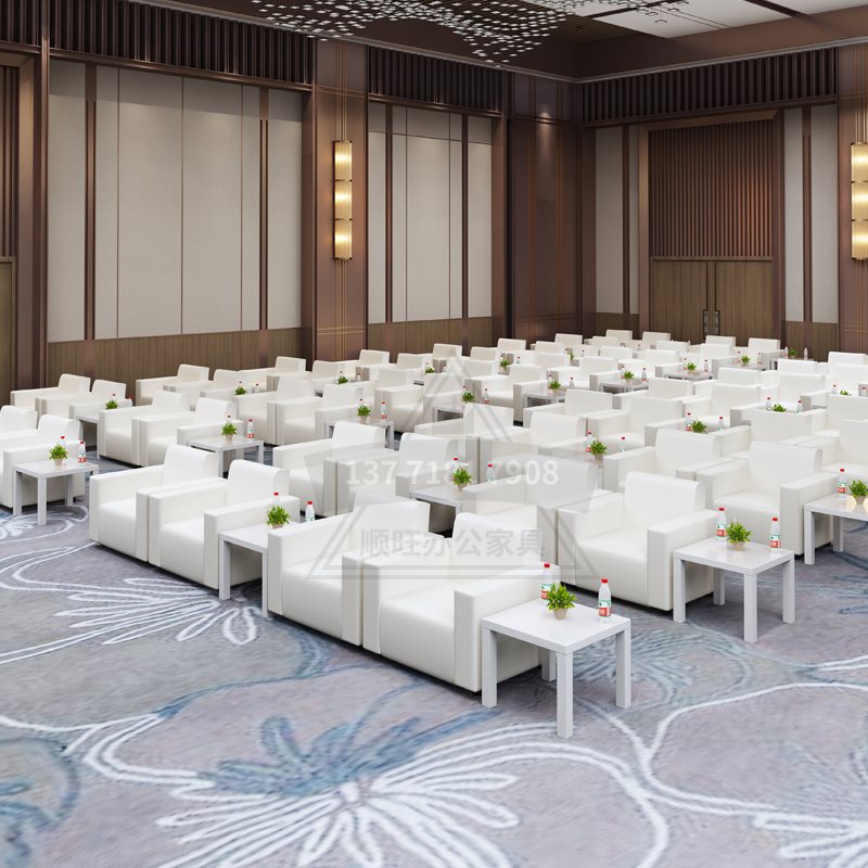 ホワイト展示会ソファシングルVIPレセプション会議ソファビジネスイベントフロントオフィス小さな白いソファ|undefined