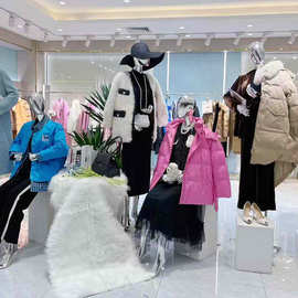 蔓诺蒂专柜走份25冬简洁浪漫女装折扣实体货源批发尾货东南亚外贸