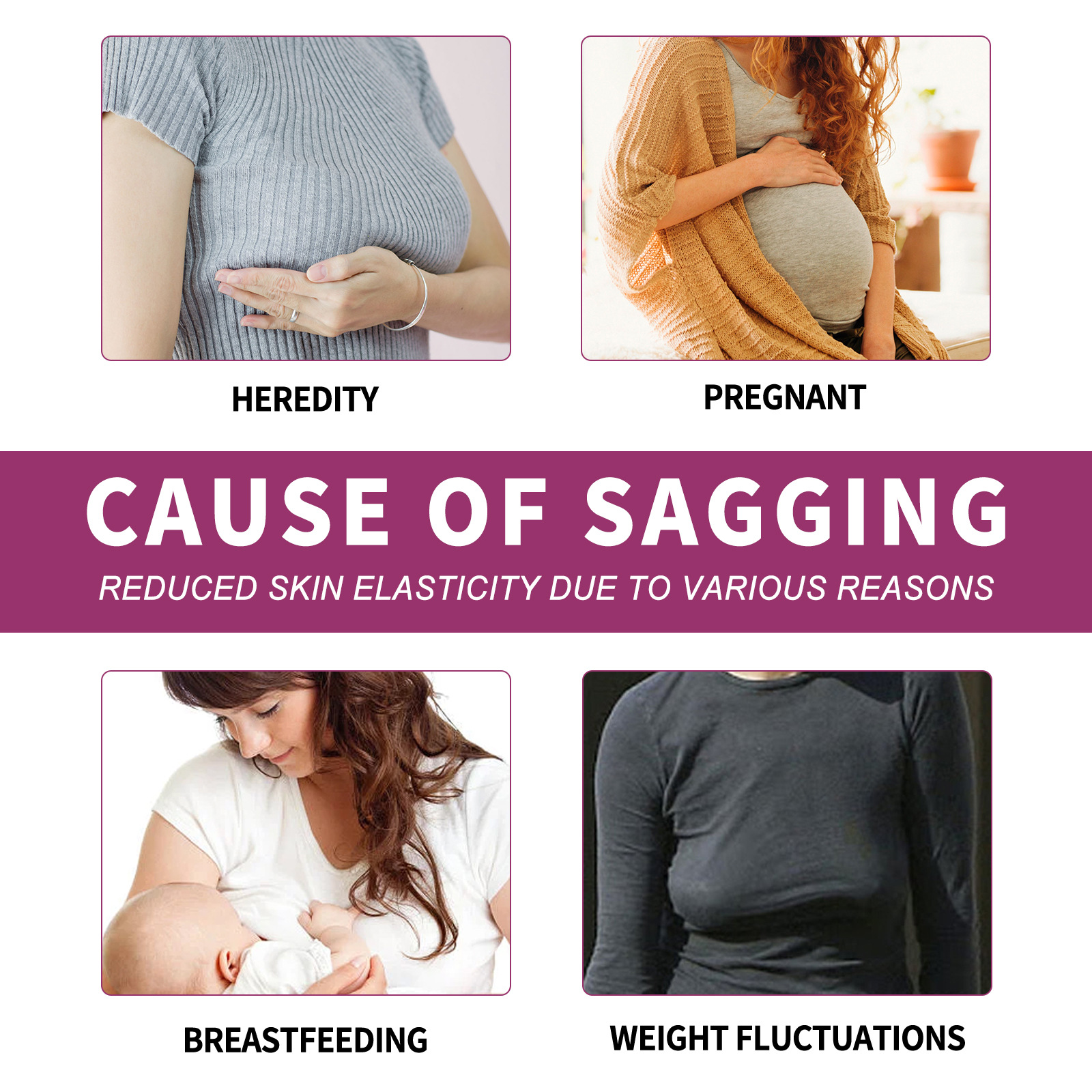 Massaggio rapido al torace per rassodare, rassodare, sollevare la pelle e abbellire la fiala di olio essenziale per la cura del seno_voghion.com