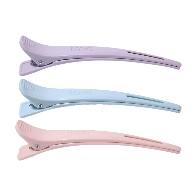 Заколка для волос с длинной улитке (Long Duckbill Hair Clips), 11.7 см, секционные заколки для салона, фуксия/пурпурный/синий