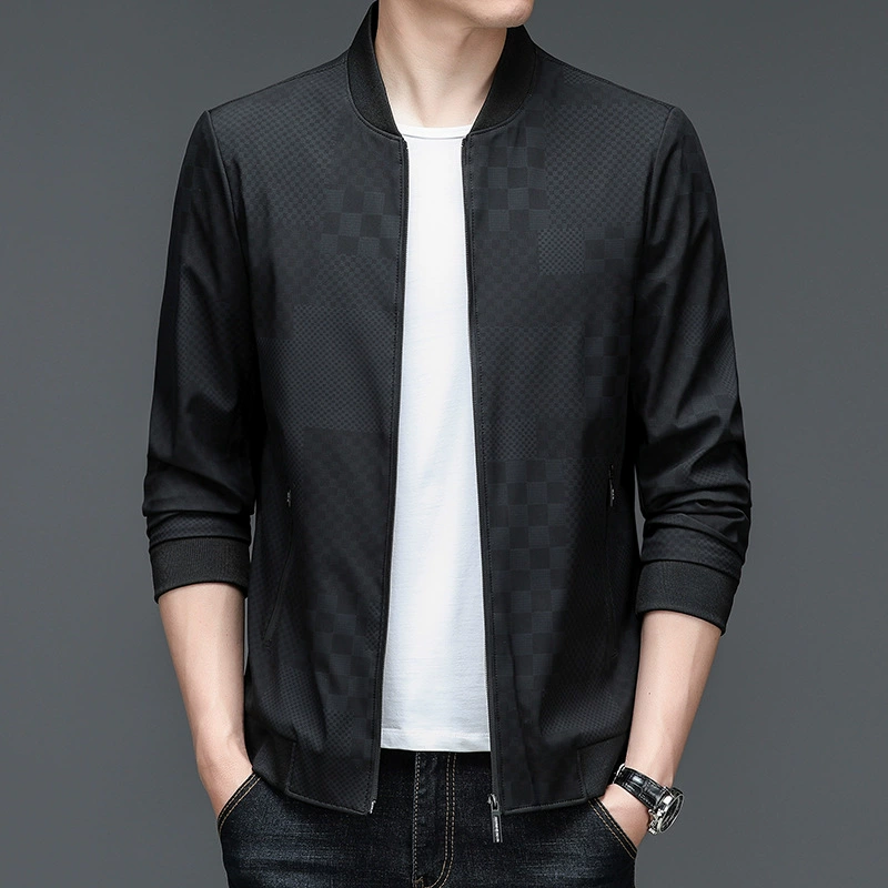Autumn fashionable trend jacket, for middle-aged man