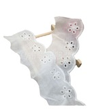 Хлопковое кружевное белое нижнее белье, с вышивкой, 4.2см