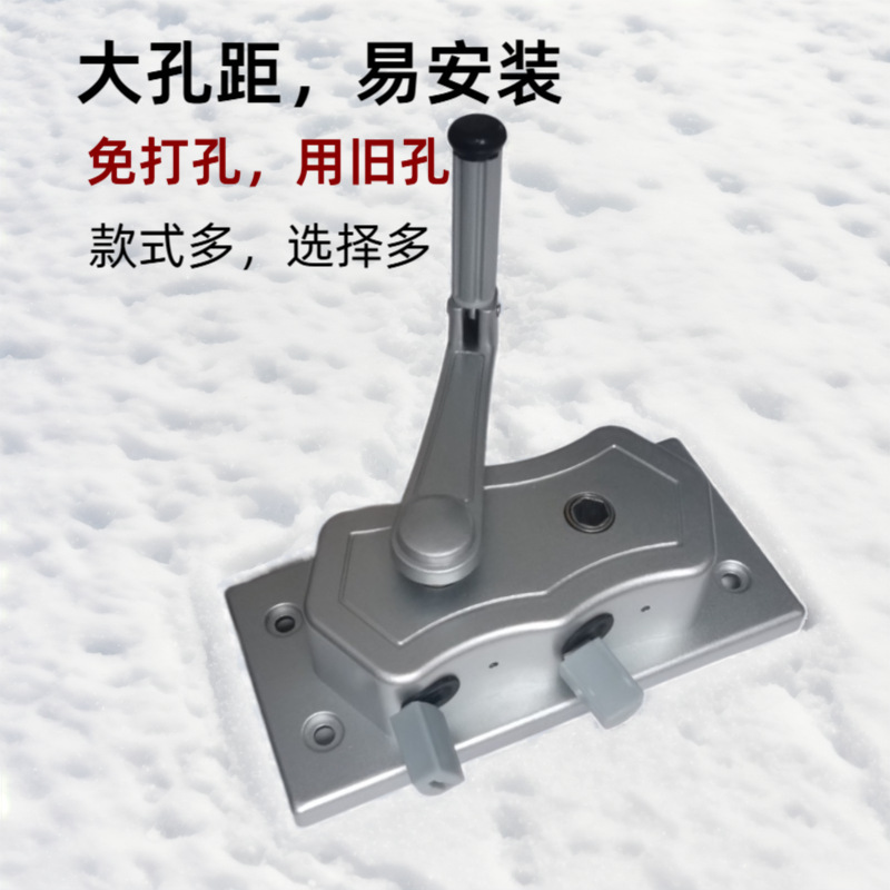 KGJ免打孔手摇器晒衣架摇手阳台晾衣手摇配件普通双杆老式升降器|undefined