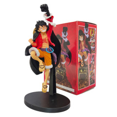 Wholesale Anime Figurines, One Piece Battle Suit Luffy Pirate Chief 100 Scenery Figurine Display Model Doll