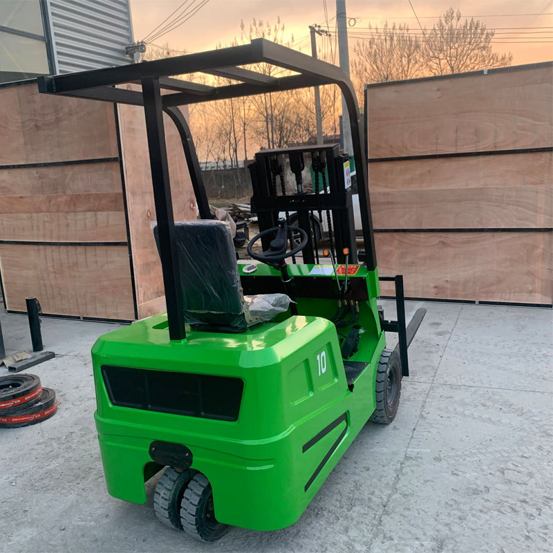 座驾式三支点0.8吨叉车小型堆高车站立简易0.5吨三轮叉车搬运车