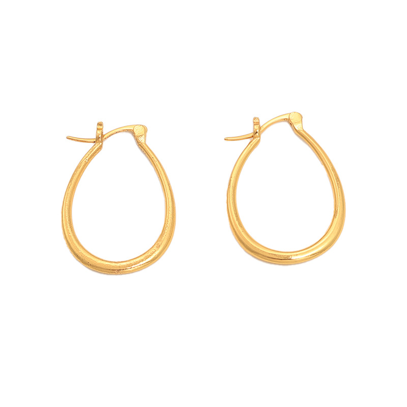 Ventas transfronterizas de moda simple y versátil aretes brillantes creativos de Europa y América exagerados pendientes de orejas pernos de orejas mujeres image 5