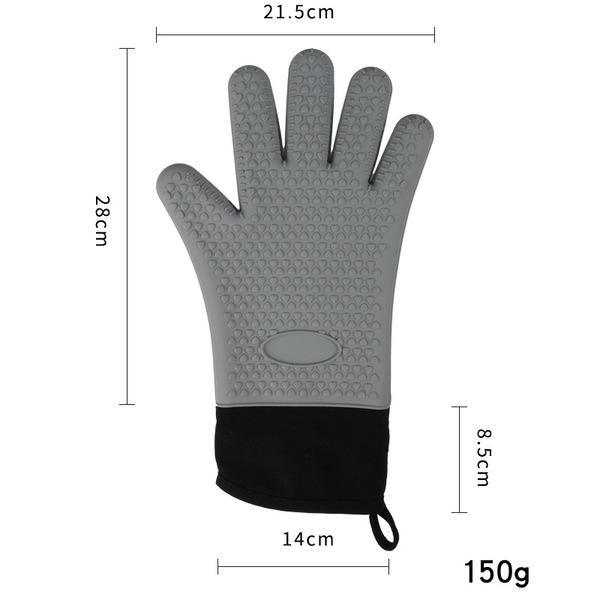 Silicone non-slip gloves heart shaped